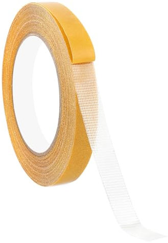 Qaestuan Adhesivo Doble Cara, 2cm x 20m Cinta de Doble Cara Extrafuerte, Cinta de Alfombra de Doble Palo Resistente, Cinta Fuerte de Alta Adherencia de 2 Caras, para Alfombras, Suelos, Pared, Fotos