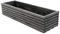 BOGATECO Blumenkasten aus Holz | Pflanzkasten | Blumentopf | Kräutertopf für zu Hause Garten Balkon Terrasse | Topf mit Kunststoffeinsatz | Imprägniert (Dark Grey, 64 x 20 x 14,5 cm)