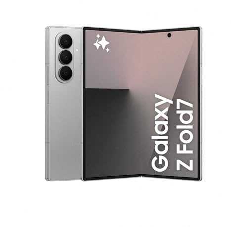 Samsung Galaxy Z Fold7 256GB - Galaxy AI, Ligero y Plegable, Pantalla Grande, Cámara 200MP, Memoria 12GB, Gris Plata, Garantía del Fabricante 3 Años + 1 año Extra (Versión Española)