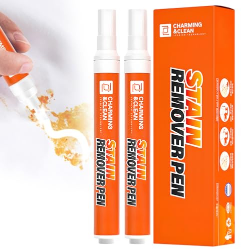 2PCS Multipurpose Wash Free Stain Remover Pen, Travel Stain Remover Pen Quick Effect, Instant Remover Pen, Multipurpose Wash Free Pen, for Stubborn, Blood, Coffee