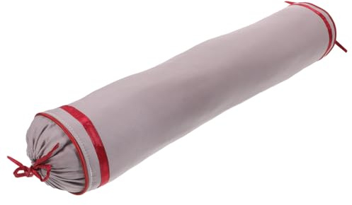 VALICLUD Funda De Almohada Cervical Cilíndrica Morada, Tejido Suave, Lavable y Extraíble, Soporte para Cuello, Uso Cama, Sofá y Oficina, Funda para Cojín Redondo