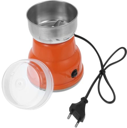 iplusmile Macinacaffè Elettrico per Uso Domestico, Macinino per Chicchi con Design Unico in Pp, Facile da Usare per Casa
