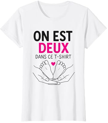 Annonce De Grossesse on Est Deux dans Ce Tee T-Shirt