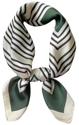 Traziewell Head Scarfs for Women Silk Small Square Neckerchief Ladies Lightweight Scarves 75