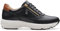 Clarks Tivoli Zip, Zapatos de Cordones Unisex Adulto, Black Leather, 37.5 EU