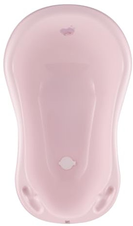 Hylat Baby Hug Me Rose Baignoire Bébé avec bouchon - Certificat TÜV Rheinland - stable et confortable, idéale pour nouveau-nés et bébés jusqu'à 12 mois - Bain Bebe Enfant - Collection Lite