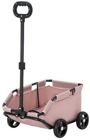 Wilitto Poussette pliable 3 en 1 pour chien, chat, chiot - Poussette à 4 roues pour petit chien et chat - Pour voyage, shopping, marche, jeu pour petits chiens, chats Pi