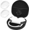 ProCase Étui Transport Rigide pour AirPods Max 2020/2024 avec Couvercle et Pochette en Filet, Housse Protecteur Portable de Voyage pour AirPods Max-Noir Clair