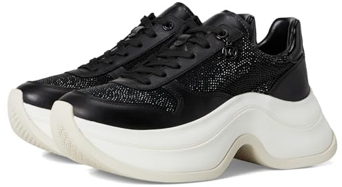 Michael Kors Womens Arla Trainer Black 7.5 Medium