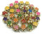 Suneast 50 Stück Bunte Glöckchen Schellen Metall Dekoration Glocken DIY Basteln Jingle Bells mit Öse für Weihnachtsbaum Anhänger Schmuckherstellung Hochzeit Haustier Handwerk - Zufällige Farbe