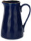 Rose & Tulipani, Brocca Grande di Colore Blu Cobalto in Ceramica con Bordo Dorato, Linea Concerto, Capienza 1.7L