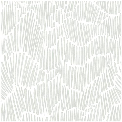 Theper Green Wallpaper 17.3×393 Modern Striped Wallpapers Peel and Stick Wallpaper Vinyl Boho Removable Self Adhesive Wallpaper for Bedroom Waterproof Wall Paper White and Green Contact Paper
