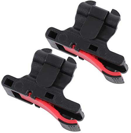 Veemoon Verstellbare Gamecontroller-schnelltasten Mit Kupferinduktion Für Smartphone Fps-handyspiele Schwarz Rot