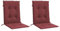 vidaXL Niedriglehner Auflagen 2 STK., Polster Kissen für Gartenmöbel, Stuhlauflage Sitzauflage für Gartenstuhl, Gartenstuhlauflagen, Melange Weinrot 100x50x4cm Stoff
