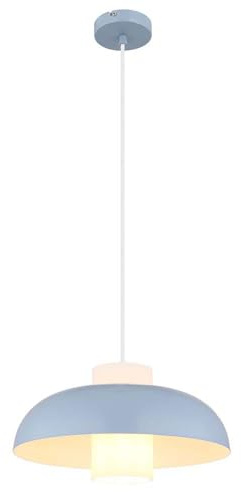 Esszimmerleuchte Hängelampe Pendelleuchte blau matt Glas opal E27 Küchenlampe