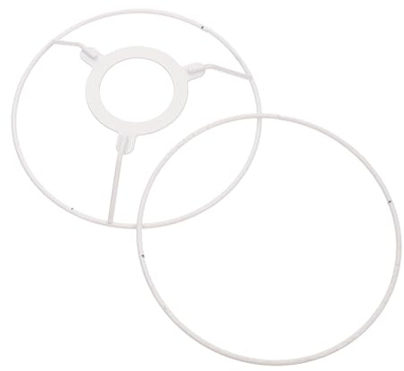 SHINEOFI Supporto Paralume in Ferro 15 Cm per Lampade Fai da Te, Telaio per Paralume Artigianale Resistente per Lampade da Tavolo e Lampadari, Accessori Illuminazione per Progetti Casa