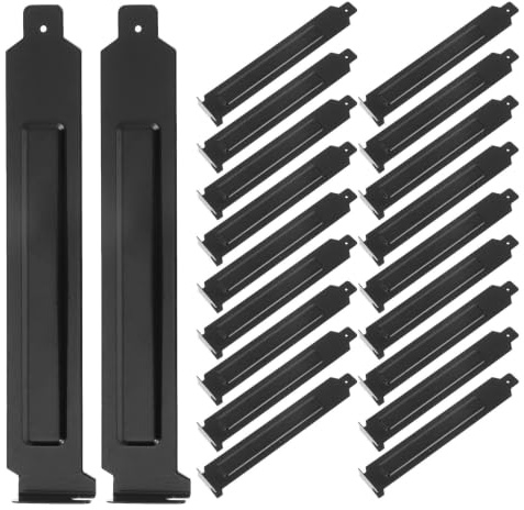 Healeved 40 pezzi Piastre di copertura PCI, staffe di copertura per slot PCIe per case di computer, coperture per slot GPU per PC da ufficio/casa, colore nero