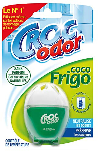 CROC'ODOR Coco Frigo - Désodorisant pour Réfrigérateur