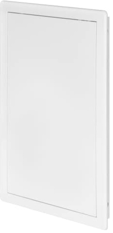 Awenta Placa de Inspección de Plástico de 250 x 400 mm - Puerta de Acceso con Bisagra Oculta y Pestillo - Blanc