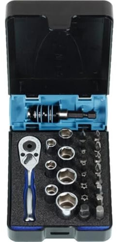 Hazet Steckschlüssel-Sortiment, 1/4-Zoll-Vierkant, 25-teilig