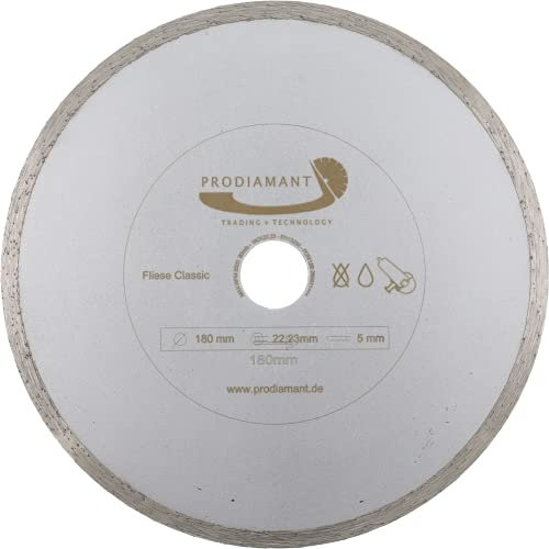 PRODIAMANT Disque à tronçonner diamanté pour carrelage 180 mm x 30 mm 180 mm