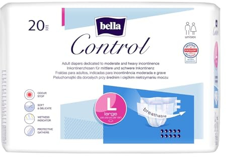 bella Control Slip Large 20 Stück, Inkontinenzhose bei mittlerer bis starker Blasenschwäche