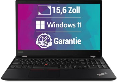 Lenovo ThinkPad T15 Gen 1 15,6 Zoll Full HD Laptop Intel Core i5-10310U@ bis zu 4,4 GHz 16 GB 512 GB SSD mit Windows 11 Pro & GRATIS Antiviren-Software inkl. 12 Monate Garantie (Generalüberholt)