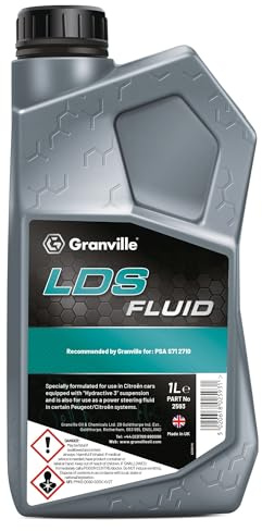 Granville LDS Hydraulic Fluid – 1L | Premium Synthetic Hydraulic Fluid | High-Performance Hydraulic Lubricant Fluid Oil for Hydractive Suspension & Power Steering Systems