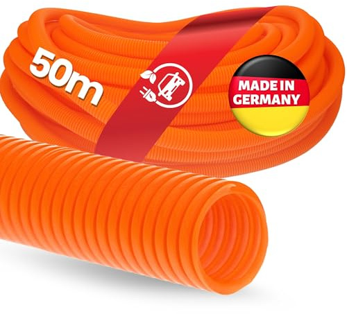 Kalitec 50 m Flexrör PPmod NW 22 Orange - Korrugerad Slang & Tomrör