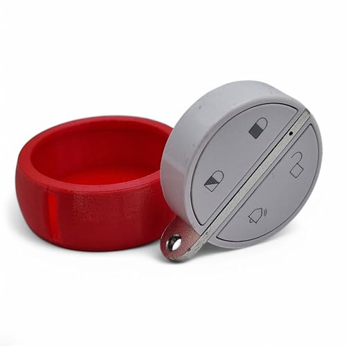 Coque de Protection pour Badge Télécommande Somfy Alarme / Sécurité et Durabilité Maximale (Rouge)