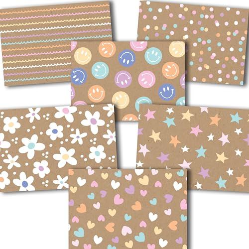 Hadley Designs Blank Cards and Envelopes – 54 Greeting Blank Notecards with Envelopes Bulk, Notecards Stationery Card Set, Stationary Note Cards, Rustic Greeting Card Pack, Designed in USA
