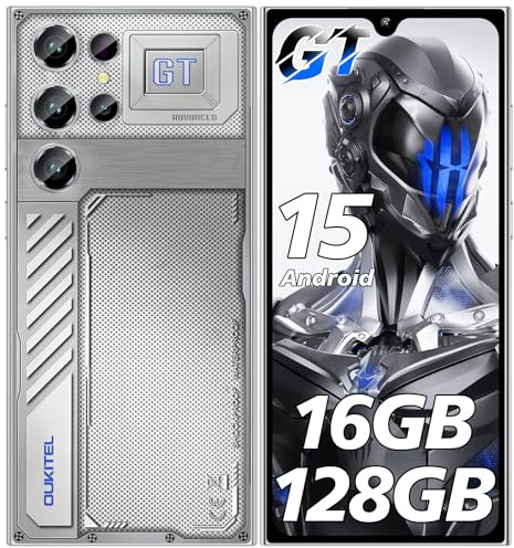 OUKITEL C61 GT (2026) Smartphone Ohne Vertrag - 6,88 16GB+128GB /1TB Handy Ohne Vertrag, 5150mAh 90Hz Bildschirm Android 15 Handy Günstig, 4G Dual SIM Simlockfreie Handys/Fingerabdruck/OTG/Face ID