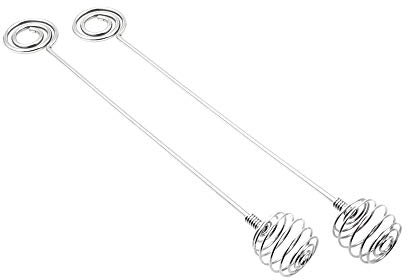 iSavage Honey Dipper Spoon Stirring Bar Swizzle Stick Set of 2 18/8 Stainless Steel-YM403