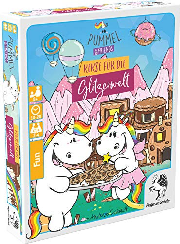 Pegasus Spiele 20037G - Pummel & Friends – Kekse für die Glitzerwelt (Bierdeckelspiel)