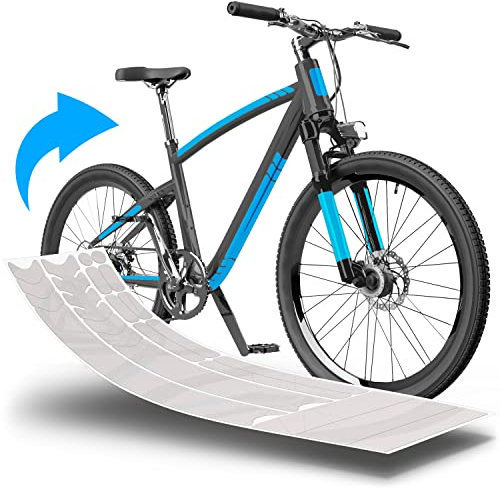 uProtect Fahrrad Rahmenschutz Lackschutzfolie für Mountainbike, BMX, Rennrad, Trekkingrad etc. - 21-teiliges Rahmen-Set gegen Steinschlag - Transparent glänzend & selbstklebend