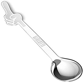 Bialetti Omin Kaffeelöffel-Set, 4 Stück, Metall, mehrfarbig, einzigartig, Bunt