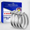 4 Pezzi Fascette Metalliche Stringitubo Ø 80-100 mm - Fascette Stringitubo per Piscina Giardino Lavatrice Acqua Corrente - MONTERAL