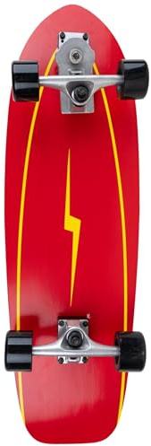 Surfskate Ray Z theLongboarder: Surf Skate - Carving, Bombeo y Diversión en Las Calles - Tabla 29x10 (75 x 25 cm), Ejes S7, Ruedas 65x43mm 78A, ABEC-5 - Completo y Listo para Usar