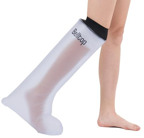 belltop Protège-plâtre Jambe - Adulte. Protecteur de Bandage. Protection douche antidérapante Protection Plâtre Réutilisable - 100% Étanche Sac Douche plâtre.