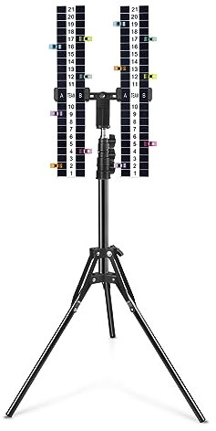 1 Set Cornhole Score Board, Vertical PVC Cornhole Score Keeper with Floor Stand, Cornhole Scoreboard with Clips, Corn Holes Outdoor Game