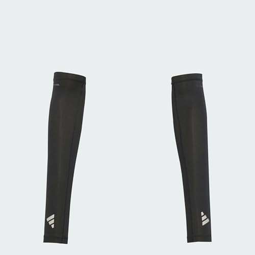 adidas Manchon de bras Climacool unisexe, noir/argenté réfléchissant, taille L