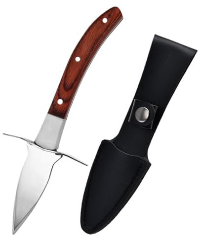 tuwiwol Strumento per aprire le ostriche in acciaio inossidabile Durevole e affidabile Non facile da danneggiare Ostriche Coltello per sgusciare Ostriche Coltello Shucker, Croma