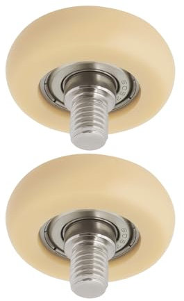 EMSea 2 Stücke Rudergerät Sitz Rad Nylon Roller Rad Mit Lager 8x36x10mm POM Schublade Gleiten Roller Track Rad mit M8 Gewinde