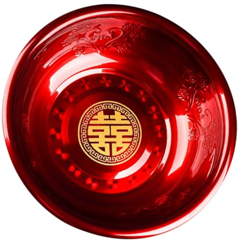 Angoily Chinese Style Metal Washbasin for Weddings Elegant Traditional Hand Basin Portable Water Basin for Face and Foot Washing Present for and Friends Durable Design with