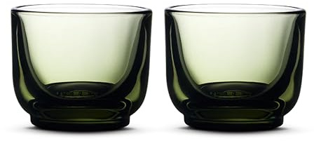 Fellow Pirch Espresso Shot Glasses 3.5 oz, Set of 2, Weighted Thick Glass