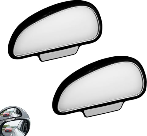 Kit completo de 2 espejos para espejo retrovisor izquierdo y derecho – visión de 360° para eliminación de ángulos muertos, compatible con coches, SUV, camiones y furgonetas