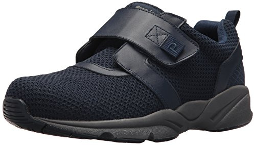 Propét Men's Stability X Strap Closure Shoes Extra Cushion Removable Insoles, Blue, 11 XX-Wide