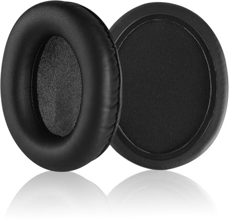 Yizhet 1 Paar Ersatz Ohrpolster Kompatibel mit Kingston HyperX Cloud 2 Hyperx Cloud II Gaming Kopfhörer mit Premium Memory-Schaum und Proteinleder (Schwarz)