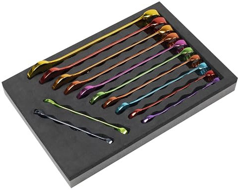 Sealey 12pc Multi-Coloured Combination Spanner Set - AK63267