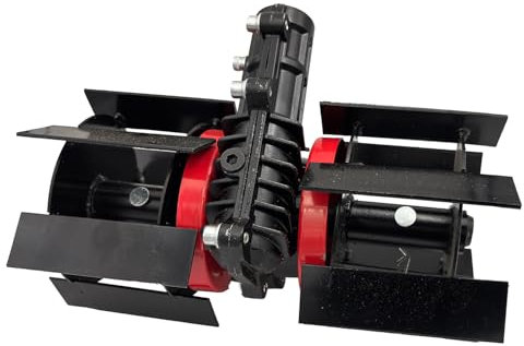 Vivita Accessoires de débroussailleuse multifonction - Roue de desserrage du sol, couteau rotatif, lames de tondeuse à gazon pour désherber, cultiver et travailler le sol (tube de 28 mm de diamètre et